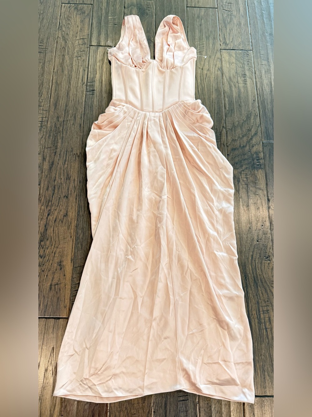 HOUSE OF CB Angeline Sleeveless Satin Corset Gown - Picture 5 of 8